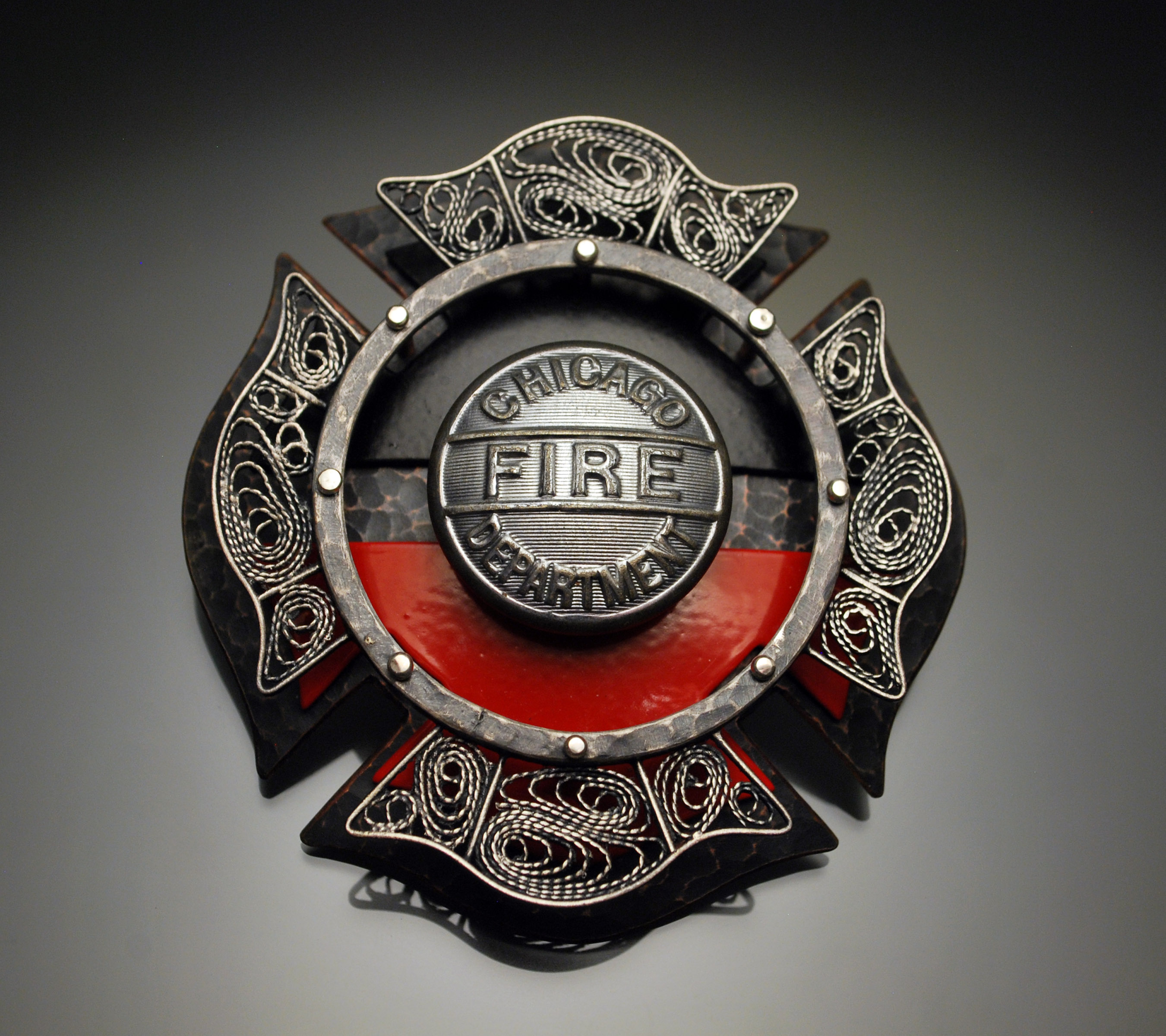 Chicago Fire Department Badges Meghann Sottile Metalsmith Maker